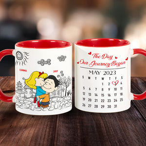 Personalized Gifts For Cartoon Lover Accent Mug Couple Journey 05XQMH111224HHHG - Coffee Mug - GoDuckee