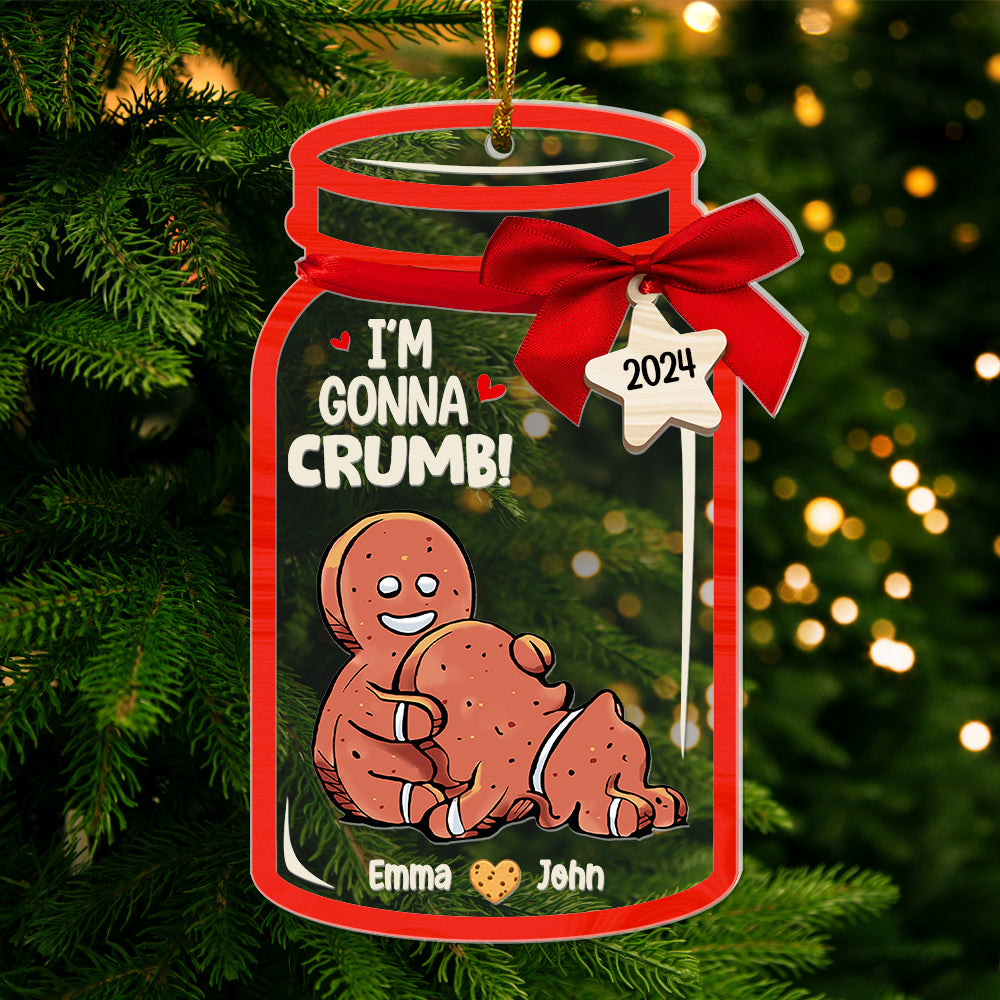 Personalized Gifts For Couple Christmas Ornament 05huqn200924 Funny Gingerbread Couple - Ornament - GoDuckee