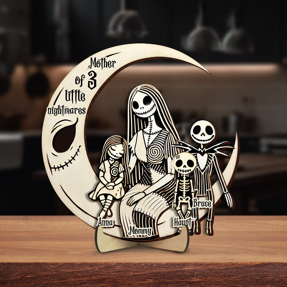 Nightmare Mom Wood Sign - Personalized Gifts For Mother 03TGLU010425 - Wood Sign - GoDuckee