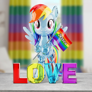 LGBT Acrylic Plaque - Personalized Gifts For LGBT 04NAPU230525 - Shaped Plaques - GoDuckee