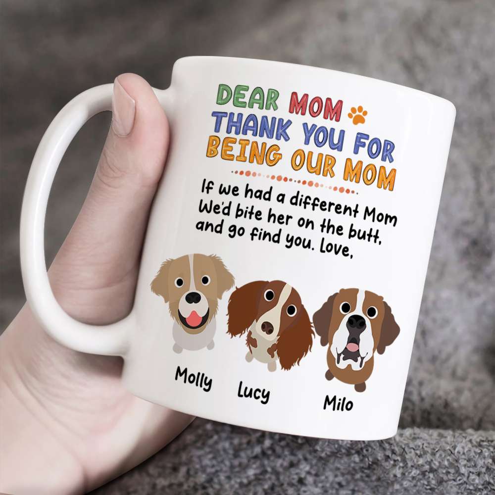 Personalized Gifts For Dog Mom Coffee Mug 05HUPU260124 Mother's Day - Coffee Mugs - GoDuckee
