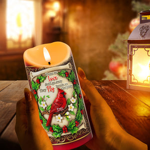 Fly Beside Us Cardinal LED Candle - Personalized Christmas Gifts For Loved Ones 01TOLU080925 - Led Candle - GoDuckee