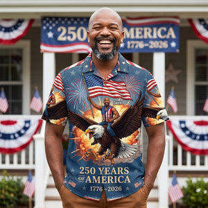 Custom Photo Free Ride With American Eagle Hawaiian Shirt, Personalized Gifts For Patriots 04qhtn300526 - Hawaiian Shirts - GoDuckee