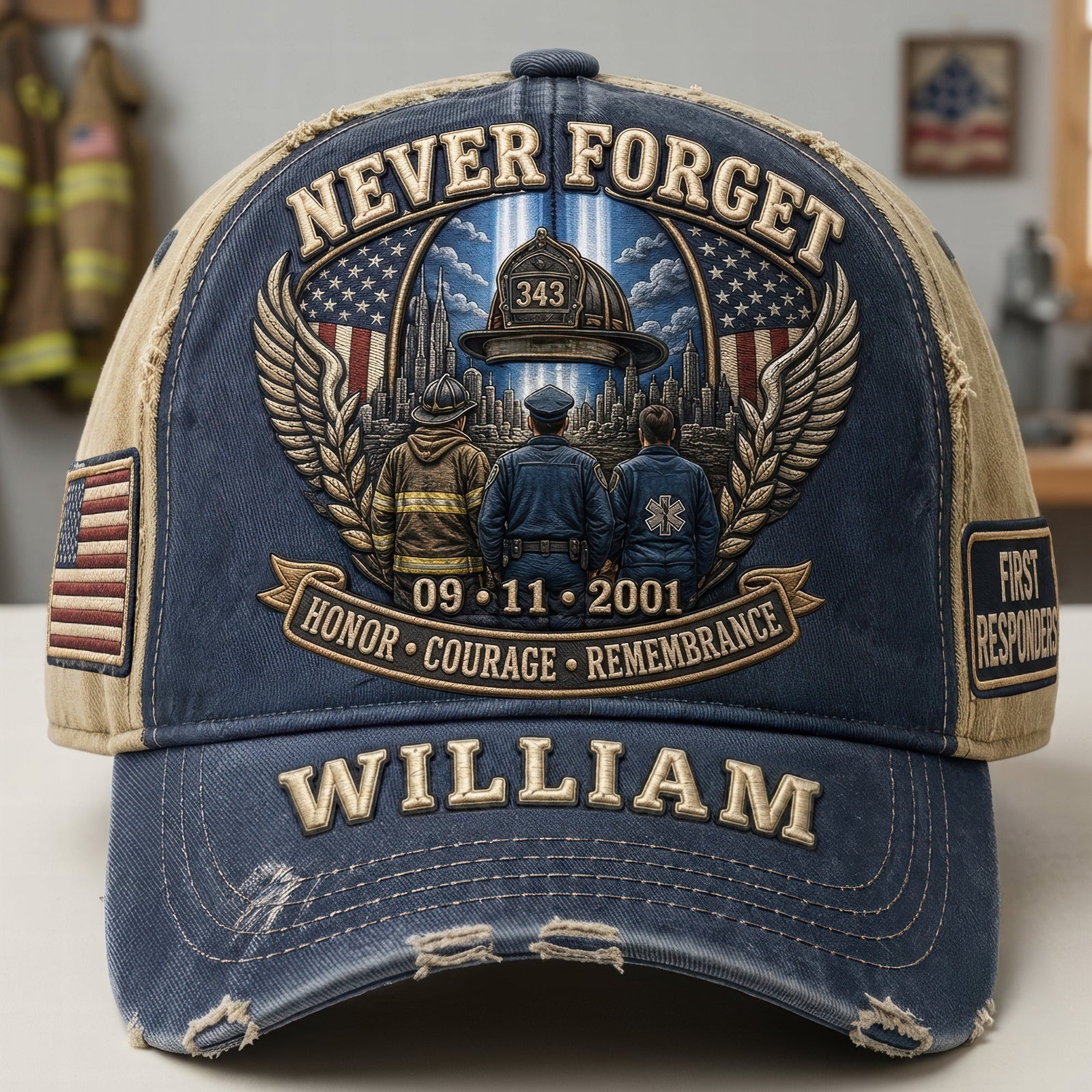 9/11 Memorial Personalized Classic Cap – Honor The Fallen, Never Forget 04tyqn310726 - Caps - GoDuckee