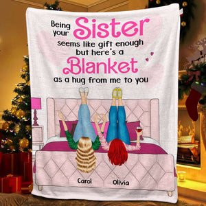 Best Sister, Personalized Blanket, Gift For Sisters - Blanket - GoDuckee