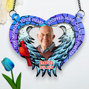 Custom Photo Gifts For Heaven Suncatcher Ornament 02ACDT240624 - Ornament - GoDuckee