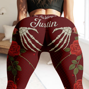 Naughty Skeleton Hands Leggings - Personalized Gifts For Her 04naqn181225 - Shorts and Pants - GoDuckee