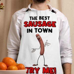 Gifts For Him Aprons The Best Sausage In Town 05OHTN300124 Funny Anniversary Gifts - Aprons - GoDuckee