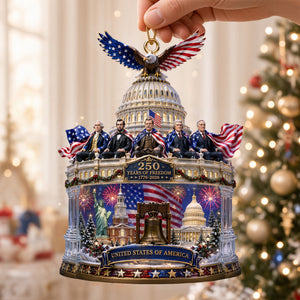 Free Dome Acrylic Ornament, Personalized Gifts For Patriots 05qhdt310826