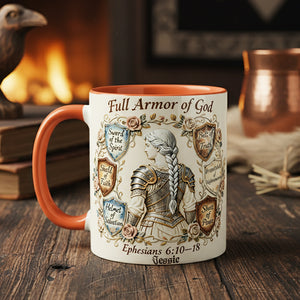 Armor Of God Coffee Accent Mug - Personalized Gifts For Christian 03pata261225 - Coffee Mug - GoDuckee