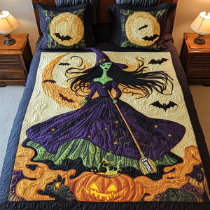 Witch Quilt Bedding Set - Personalized Gifts For Witch Lovers 01tgta030925 - Blanket - GoDuckee
