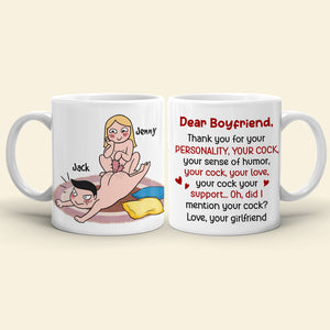 Thank You For Your Personality-Gift For Couple-Personalized Coffee Mug- Funny Couple - Coffee Mug - GoDuckee