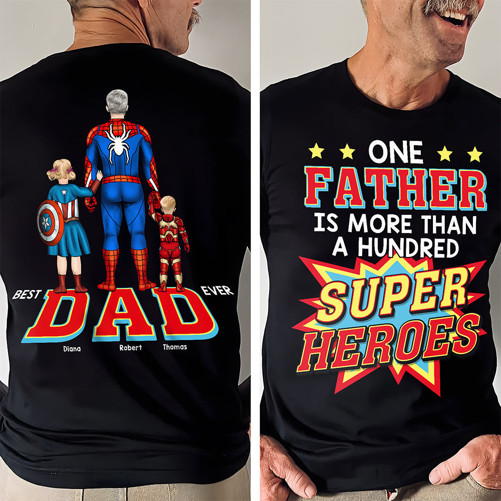 Super Dad Shirt Personalized Gifts For Dad 012TOQN180325PA - Shirts - GoDuckee