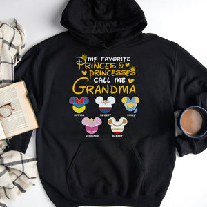 My Favorite Princes & Princesses Call Me Grandma- Personalized Shirt-Gift For Grandma-07dnqn250423 - Shirts - GoDuckee