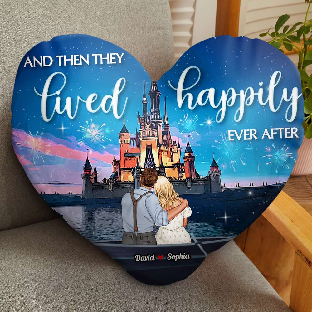 Couple And Then They Lived Happily Ever After 03acdt141223 Custom Shape Pillow - Pillow - GoDuckee