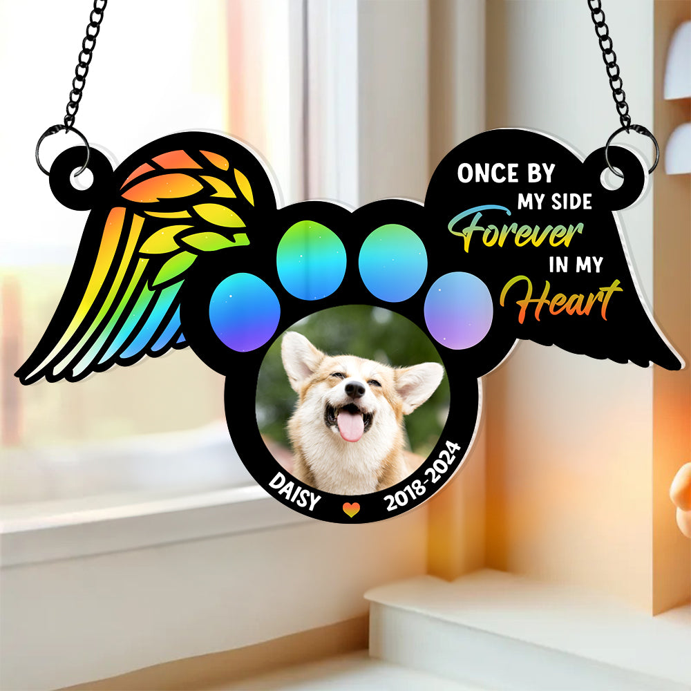 Custom Photo Gifts For Heaven Suncatcher Ornament 05ACDT100724 - Ornament - GoDuckee