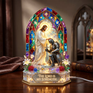 Christian Warrior Light Box Personalized Gifts For Christians 05TYDH030726 - Light Box - GoDuckee