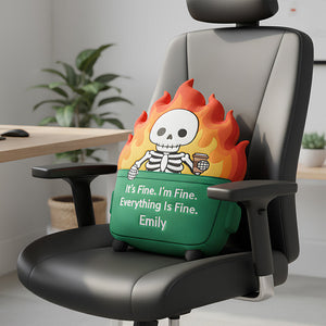 Workplace Fire Pillow Personalized Gifts For Coworker 07HUDT151125 - Pillow - GoDuckee