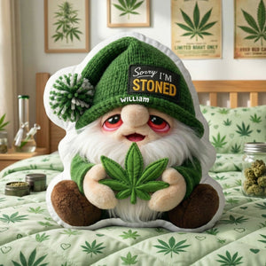 Gnome Stoned Pillow - Personalized Unique Gifts 04TOQN270326 - Pillow - GoDuckee