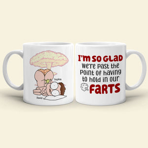 We're Past The Point Of Having To Hold In Our Farts-Personalized Coffee Mug-Gift For Couples- Funny Couple Mug - Coffee Mug - GoDuckee