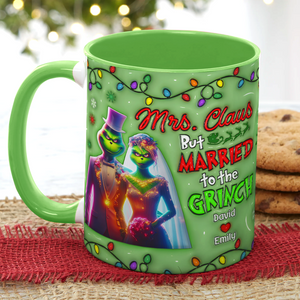 Personalized Gifts For Couple Coffee Mug Christmas Greenmonster Couple 01OHPU291024 - Coffee Mug - GoDuckee