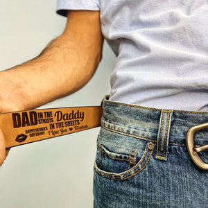 Personalized Secret Message Men's Belt 02KADT210524 - Belts - GoDuckee