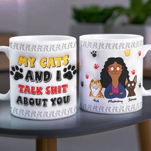 Mom & Her Little Furries Coffee Mug - Personalized Gifts Mother 04QHLU010425HG - Coffee Mug - GoDuckee