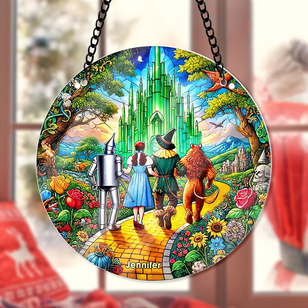 Personalized Fairy Tale Castle Suncatcher Ornament 42acqn240824 - Ornament - GoDuckee