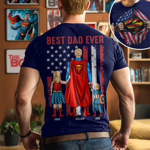 Personalized Gifts For Dad Shirt, Best Dad Ever 01ACDT050425PA - Shirts - GoDuckee
