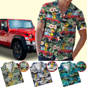 Custom Car Photo Hawaiian Shirt 01QHQN210623 Summer Gift - Hawaiian Shirts - GoDuckee