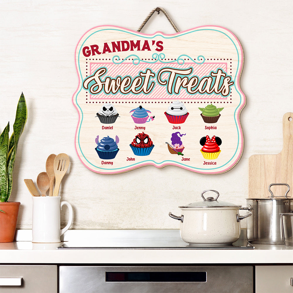 Personalized Gifts For Grandma Wood Sign Sweet Treats 09QHDT270124 - Wood Signs - GoDuckee