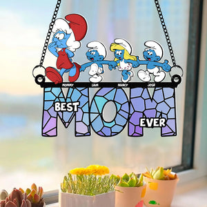 Personalized Gifts For Mom Suncatcher Window Hanging Ornament 03OHPU240424 Mother's Day - Ornaments - GoDuckee