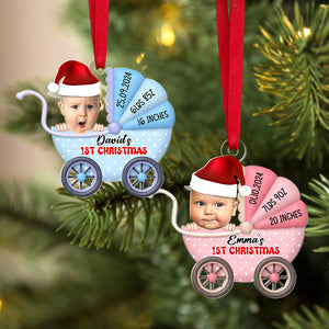 Custom Photo Gifts For Kids Christmas Ornament 04natn040924 New Born Baby - Ornament - GoDuckee