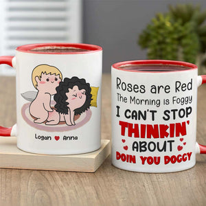 Roses Are Red, Personalized Mug, Gift For Naughty Couple TT - Coffee Mug - GoDuckee