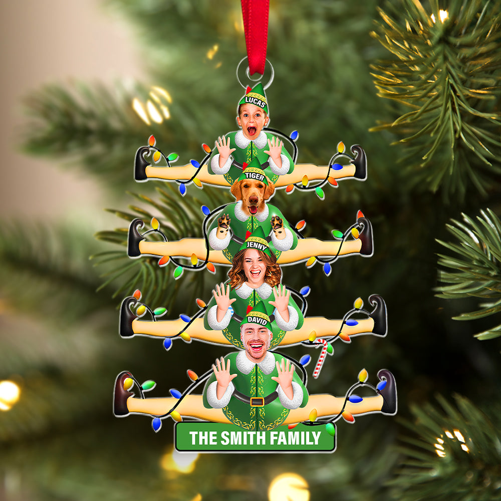 Custom Photo Gifts For Family Christmas Ornament 02xqtn081024 - Ornament - GoDuckee