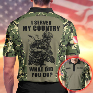 Personalized Gifts For Veteran 3D Polo Shirt 03ACQN210624 - 3D Shirts - GoDuckee