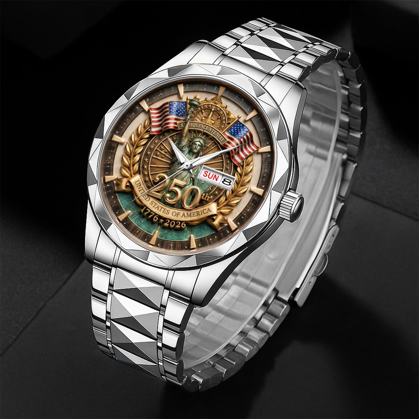 250th Anniversary Stainless Steel Men's Watch 03PAQN300126 - Men's Watch - GoDuckee