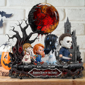 Horror Slay Family Acrylic Plaque Personalized Gifts For Family 02OHDT130625 - Shaped Plaques - GoDuckee