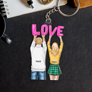 Personalized Gifts For Couple Keychain 021acpu131124 - Keychains - GoDuckee