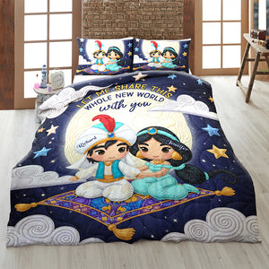 Couple Quilt Bed Set - Personalized Gifts For Couple 01toqn230625 - Blanket - GoDuckee