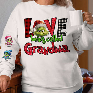 Personalized Gifts For Grandma 3D Shirt, Christmas Cute Green Character 01NAMH310724 - AOP Products - GoDuckee