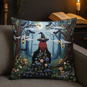 Forest Witch Pillow – Personalized Gifts for Witch Lovers 01naqn130625 - Pillow - GoDuckee
