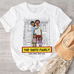 Personalized Gifts For Family Shirt Cartoon Family 05ACPU120225HG - Shirts - GoDuckee