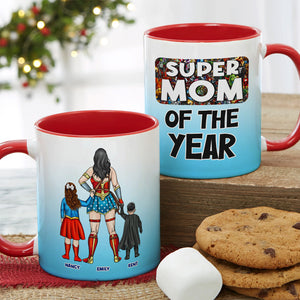 Personalized Gifts For Mom Coffee Mug Super Mom Of The Year 02ohpu270324pa - Coffee Mugs - GoDuckee