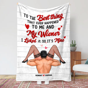 Romantic Couple, Love You Forever, Personalized Blanket, Gifts For Couple - Blanket - GoDuckee