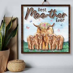 Personalized Gifts For Mom Wood Sign Best Mother Ever 03naqn280224 - Wood Signs - GoDuckee