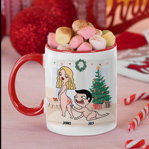 I Have A Dirty Mind And You're Running Throung It, Personalized Naughty Accent Mug, Chistmas Gift For Couple - Coffee Mug - GoDuckee