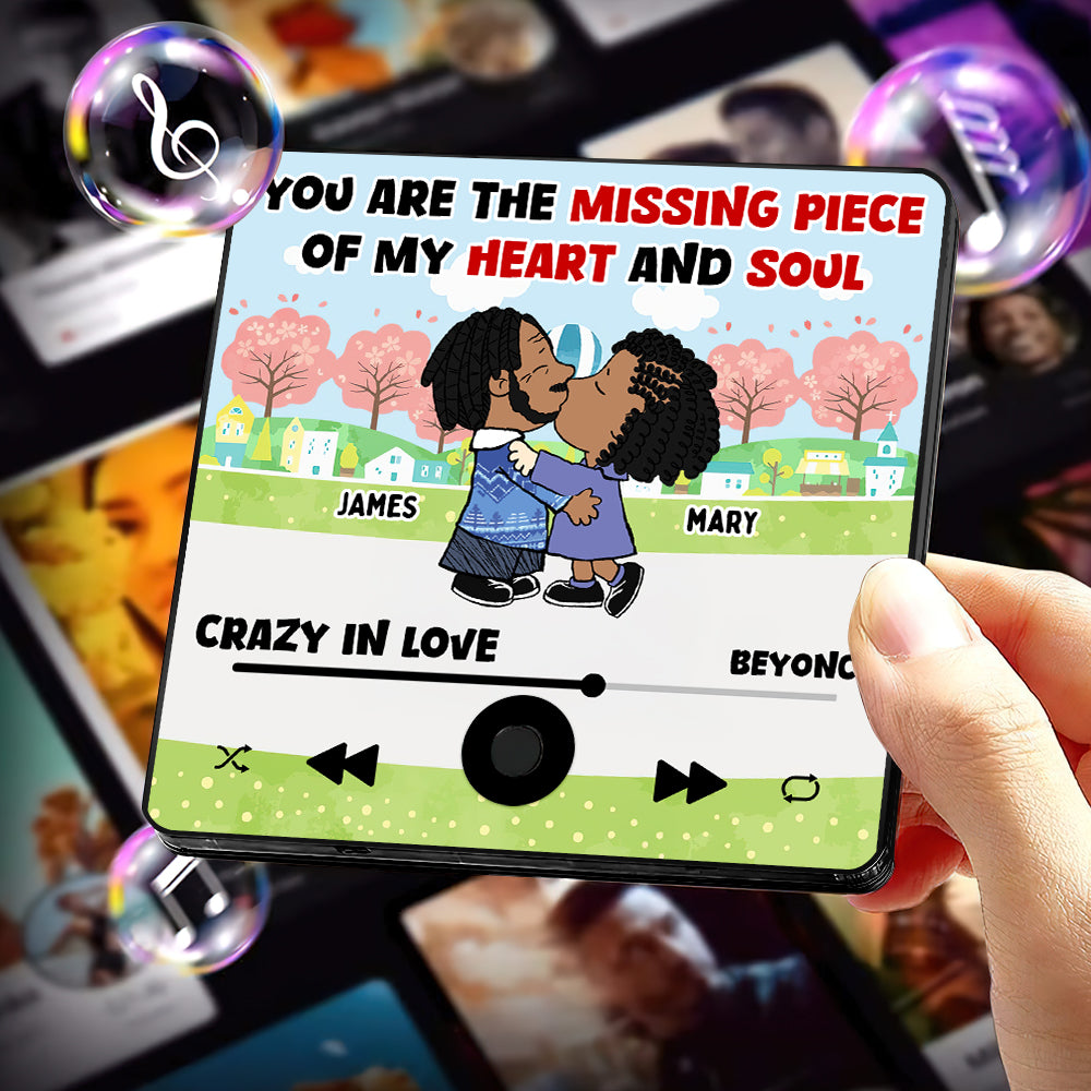 Personalized Gifts For Cartoon Lover Music Fridge Magnet Missing Piece Couple 01XQDT271224HG - Fridge Magnet - GoDuckee