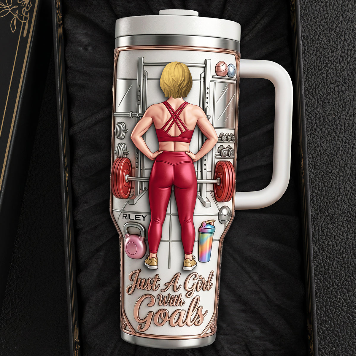 Fitness Queen 40oz Tumbler - Personalized Gifts For Girls 04NATA110326 - Tumbler Cup - GoDuckee
