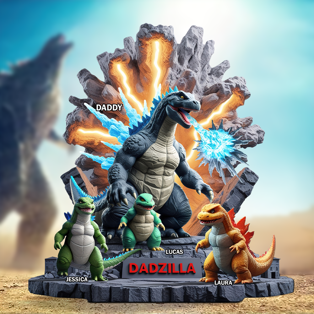 Majestic Dad Acrylic Plaque - Personalized Gift For Father 04QHPU100425 - Shaped Plaques - GoDuckee